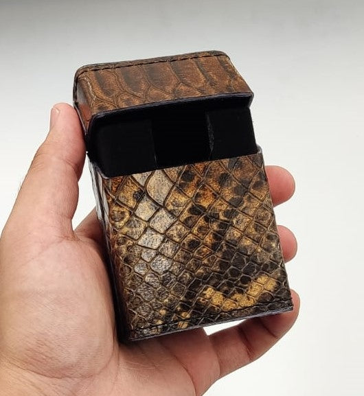 Crocodile Cigarette Case-100% Leather