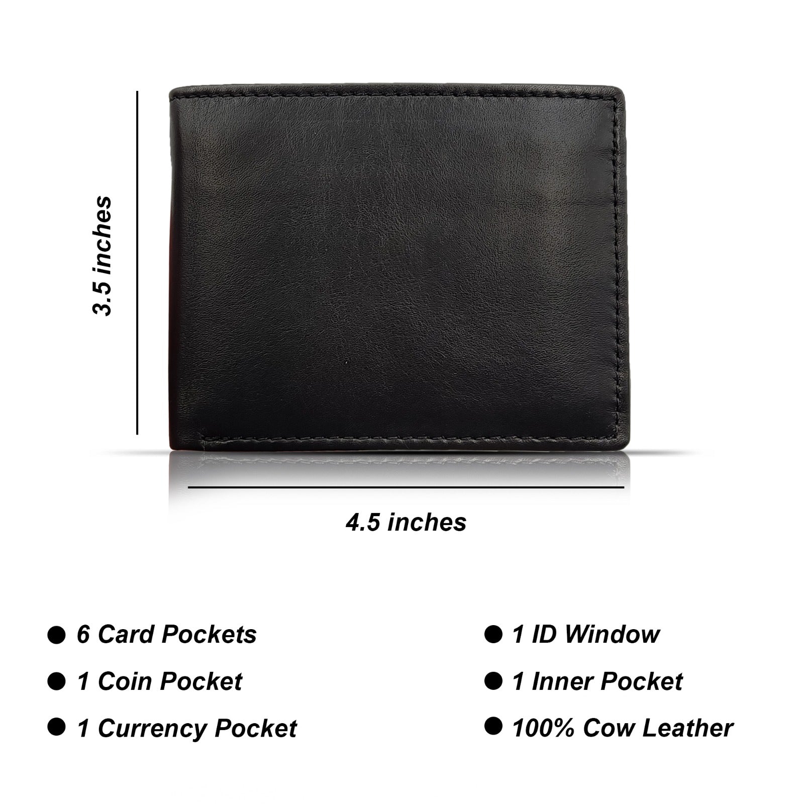 Urban Pulse sideways wallet-100% leather